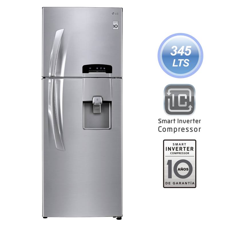 LG - Refrigeradora 345 lt GT42SGP.APZGLPR Silver
