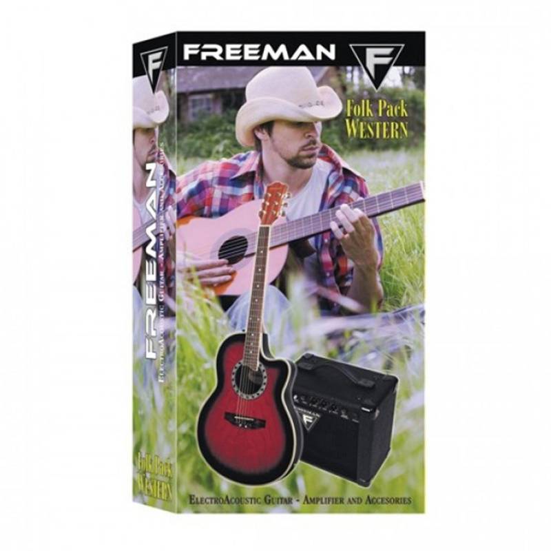 FREEMAN - Guitarra Pack E/A Western