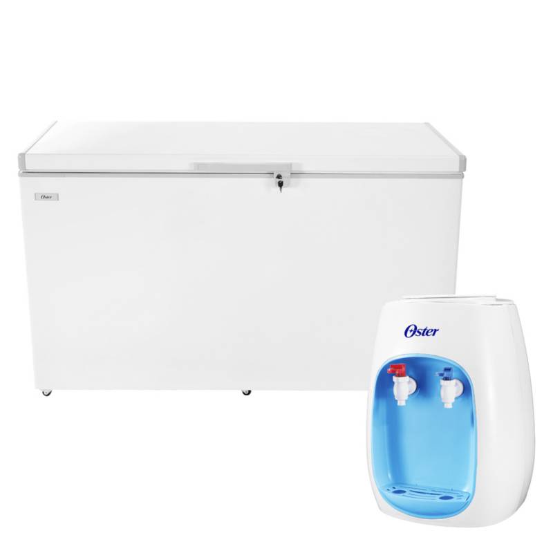 OSTER - Congeladora 405 lt + Dispensador de Agua