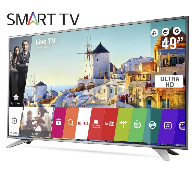 LG - LED 49" UHD WebOs 3 Smart TV 49UH6500