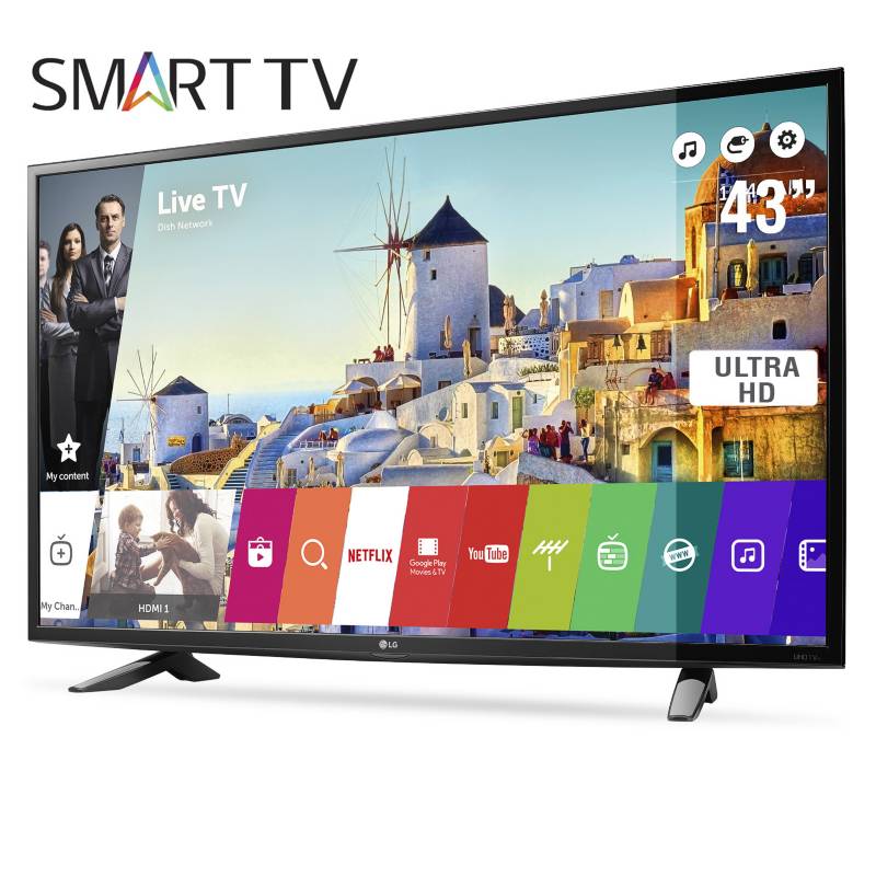 LG - LED 43" UHD WebOs 3 Smart TV 43UH6100