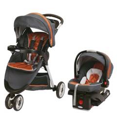 GRACO - Coche Travel System para Bebé FastAction Connect Travel System 35 Graco