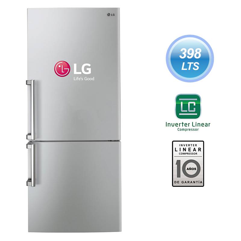 LG - LG Refrigeradora 398 lt GB40BVN Silver