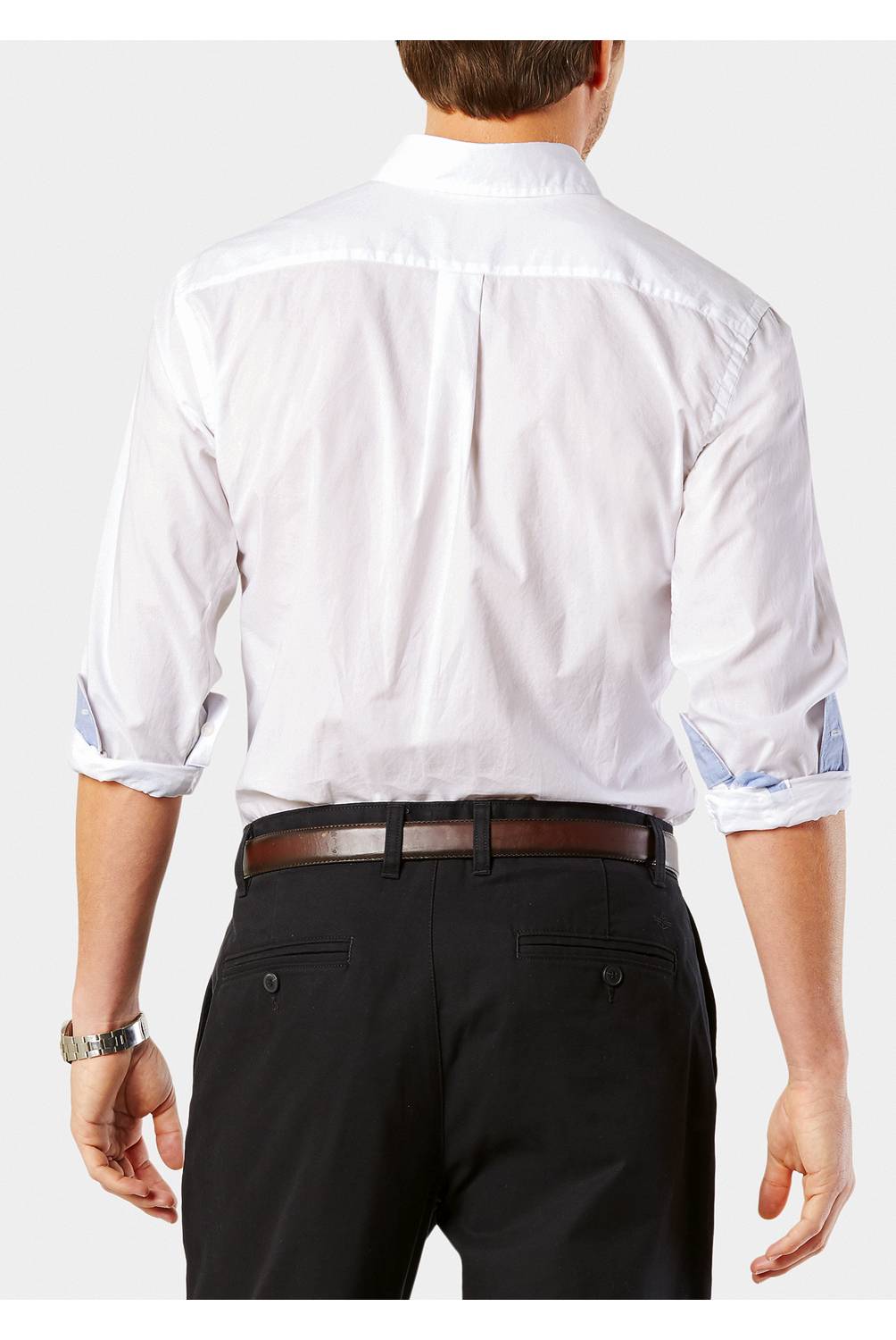 DOCKERS - Camisa Formal Essential ML Blanco 