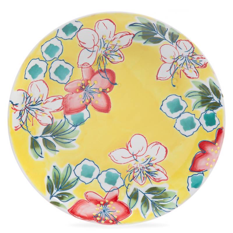 ROBERTA ALLEN - Plato Gipsy Floral 21,5 cm Amarillo