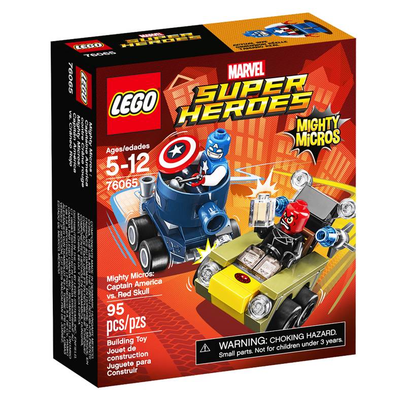 LEGO - Set Mighty Micros Capitán América vs Cráneo Rojo