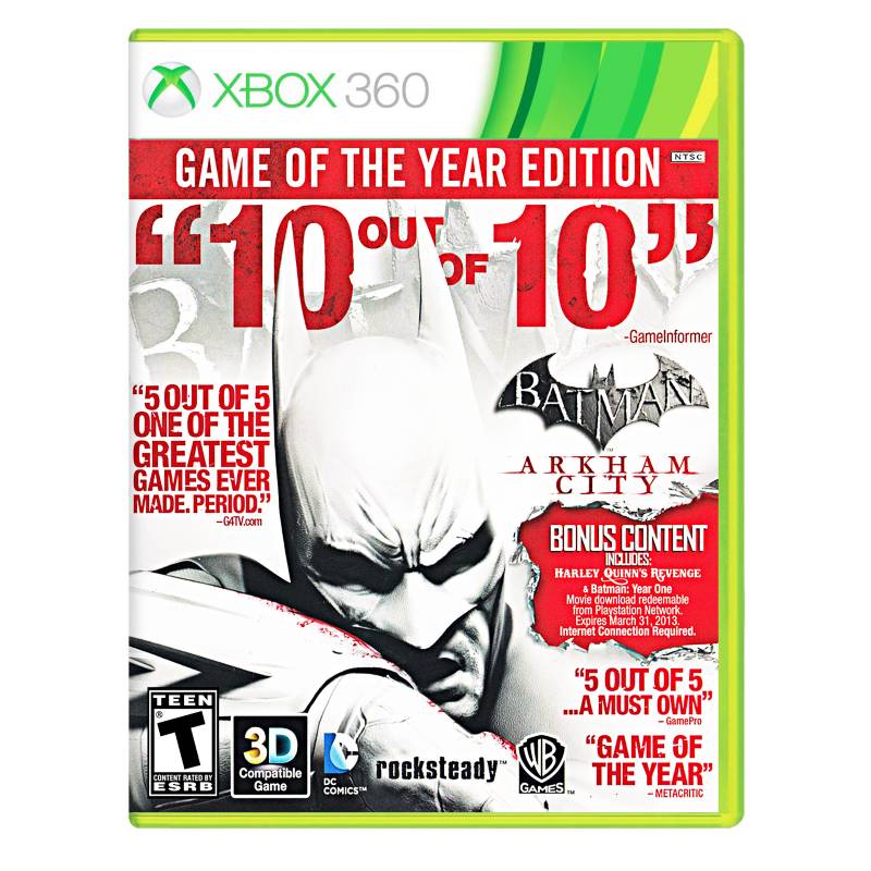 MICROSOFT - Batman: Arkham City Game of the Year Edition para Xbox 360