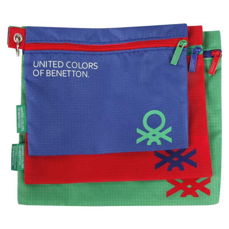 BENETTON - Set x 3 Bolsos Verde