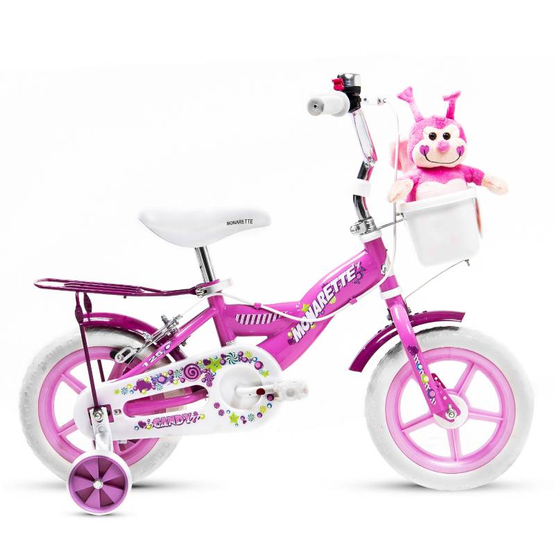 MONARETTE - Bicicleta Candy 1250 Aro 12 Rosado
