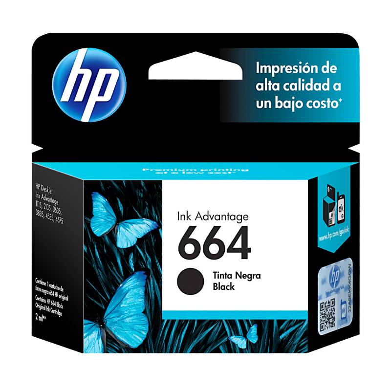HP - HP Tinta 664 Negro