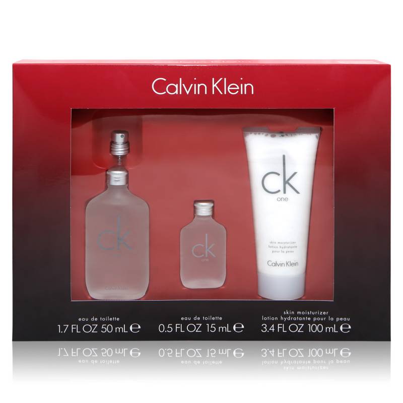 CALVIN KLEIN - Estuche Fragancia Unisex One EDT 50 ml + One 15 ml + Moist 100 ml 