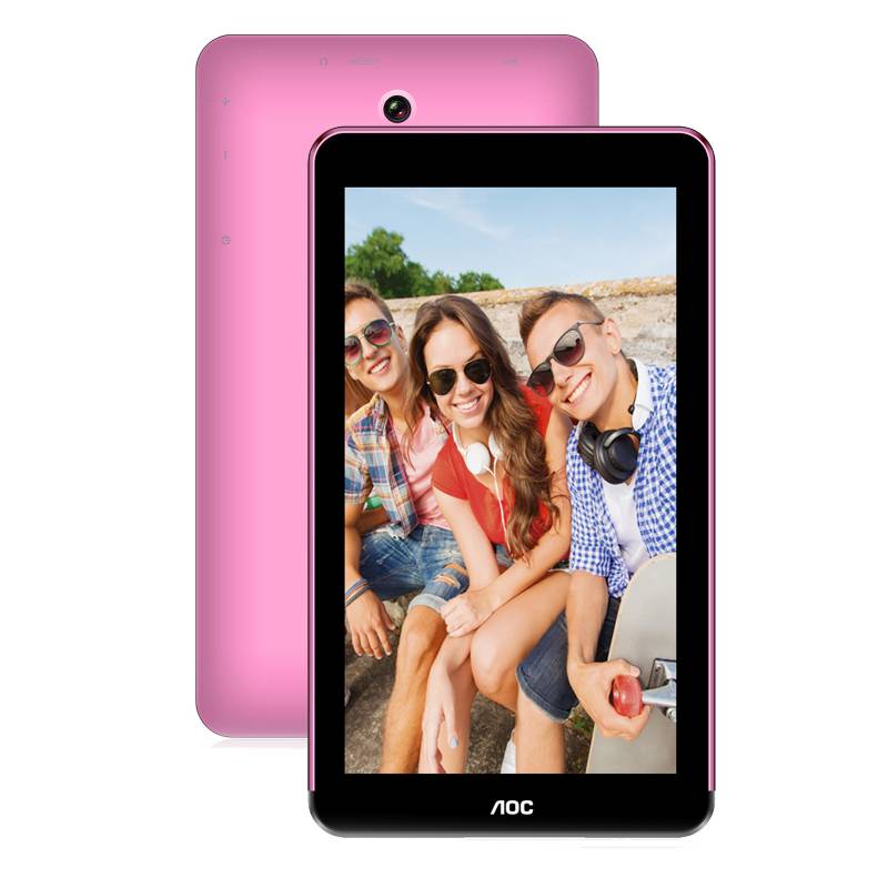 AOC - Tablet 7" Quad Core Bluetooth Wifi 1GB 8GB Rosado