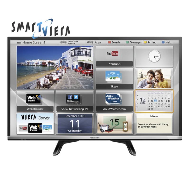 PANASONIC - LED 32" Smart TV HD TC-32DS600L Negro
