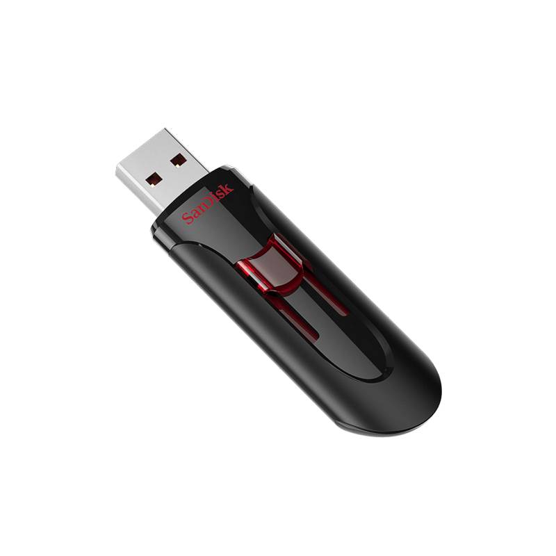 SANDISK - Pendrive USB Glide 3.0 64 GB Negro