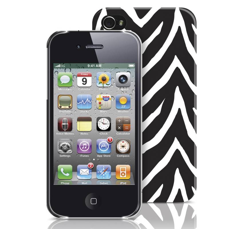 MERKURY INNOVATIONS - Carcasa para iPhone 4/4S PC Blanco/Negro