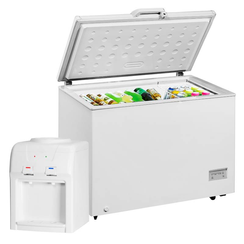 OSTER - Congeladora OS-PCF11002SE 316 lt Silver + Dispensador de Agua