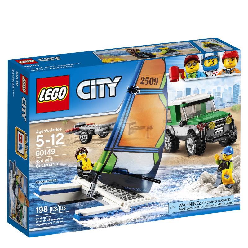 LEGO - Set Lego City 4 x 4 con Catamaran