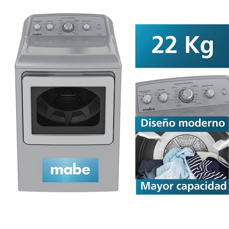 MABE - Secadora a Gas Mabe Silver 22 Kg