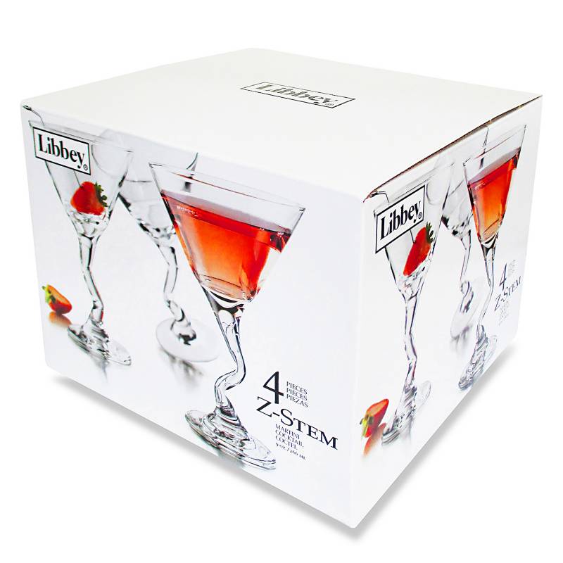 LIBBEY - Set de 4 Copas Martini Z-Stem 274 ml