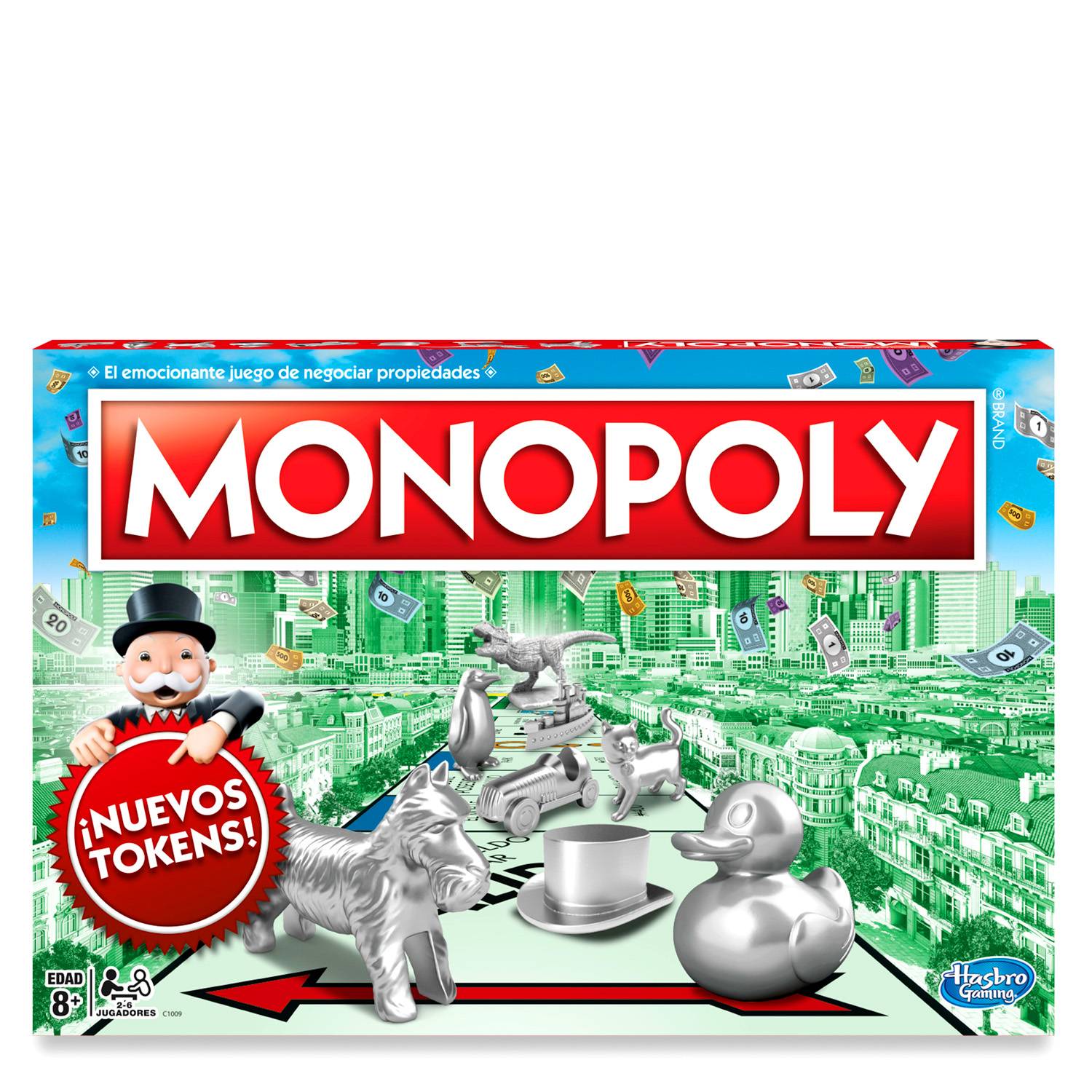 Monopoly Juego de Mesa clásico para la Familia de 2 a 6 Jugadores