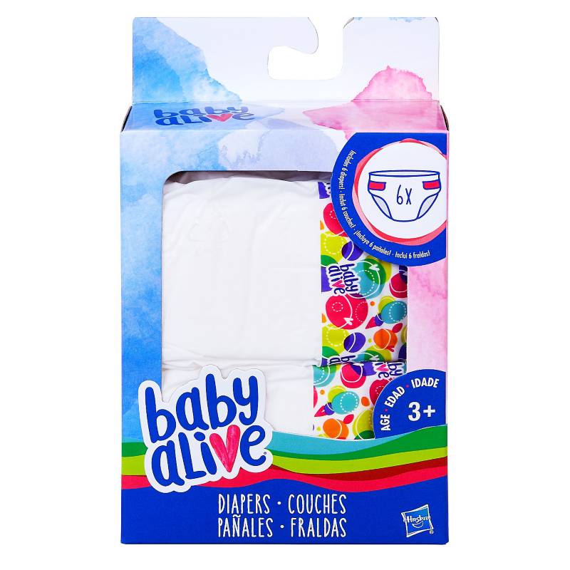 BABY ALIVE - Pack x 6 de Pañales Extra