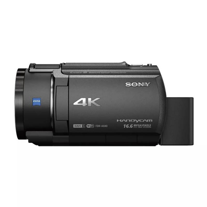 SONY - Videocámara Handycam FDR-AX40 4K/Zoom 20X/Estabilizador de Imagen De 5 Ejes