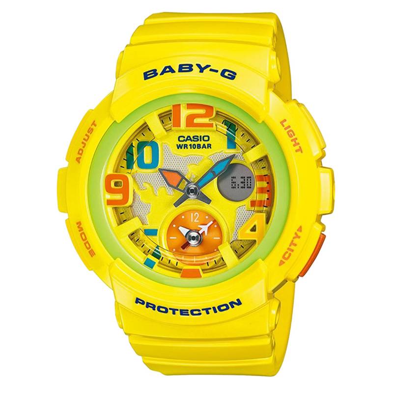 CASIO - Reloj Mujer BGA 190 9B Amarillo