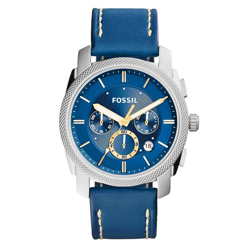 FOSSIL - Reloj Hombre Cuero Azul 