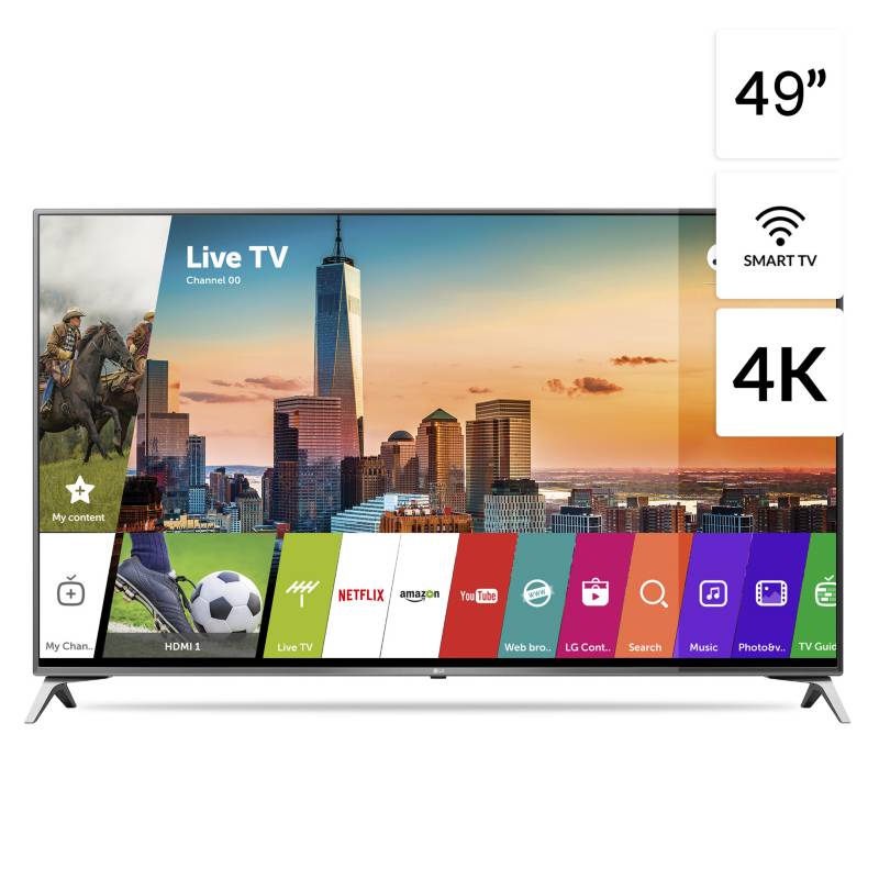 LG - Televisor 49" 4K Ultra HD Smart TV 49UJ6510