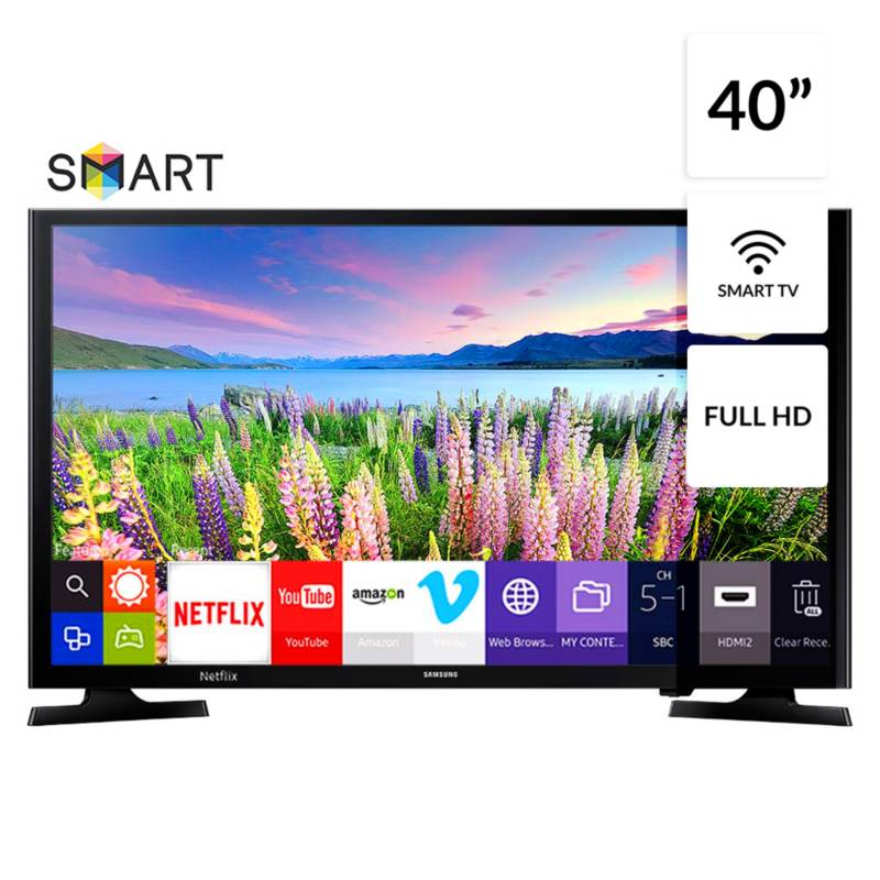 SAMSUNG - Televisor 40" FHD SMART TV UN40J5200AG/DGX