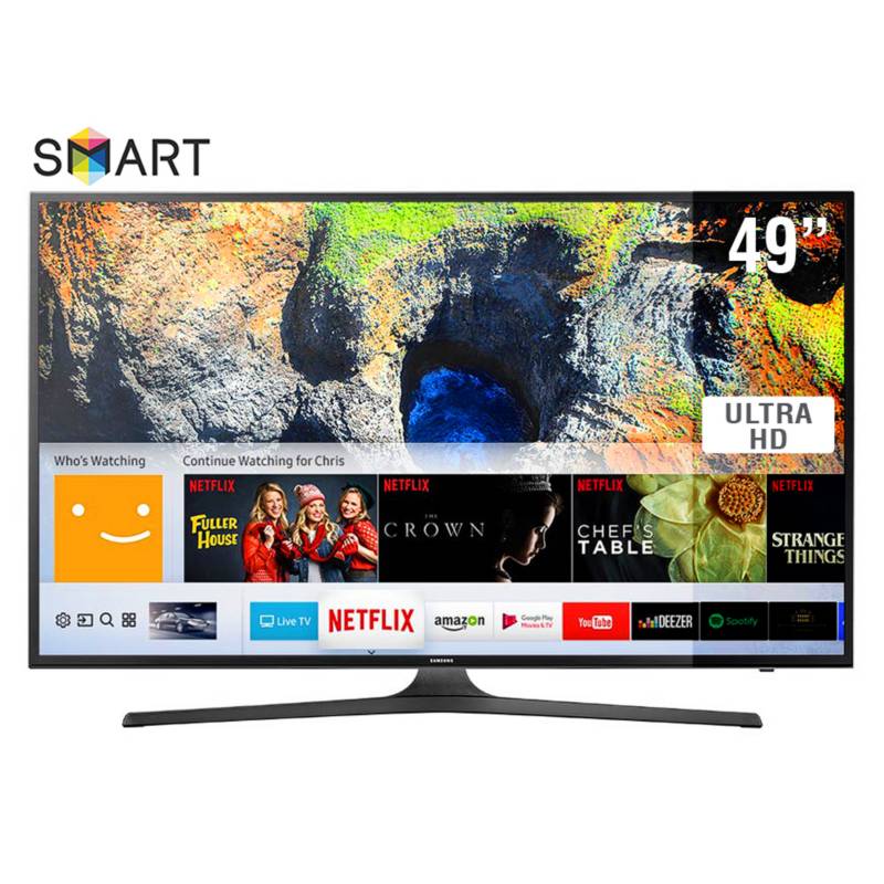 SAMSUNG - Televisor 49" 4K Ultra HD Smart TV UN49MU6100GXPE
