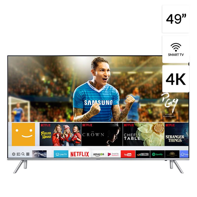 SAMSUNG - Televisor 49" 4K UHD SMART TV UN49MU7000GXPE
