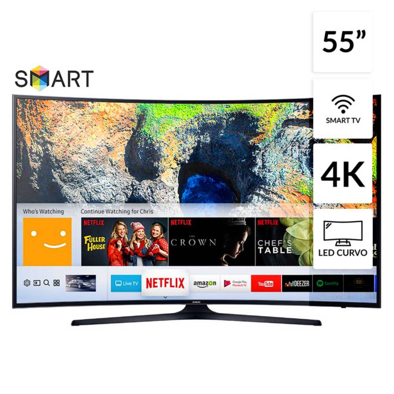 SAMSUNG - Televisor 55" 4K Ultra HD Smart TV UN55MU6300GXPE