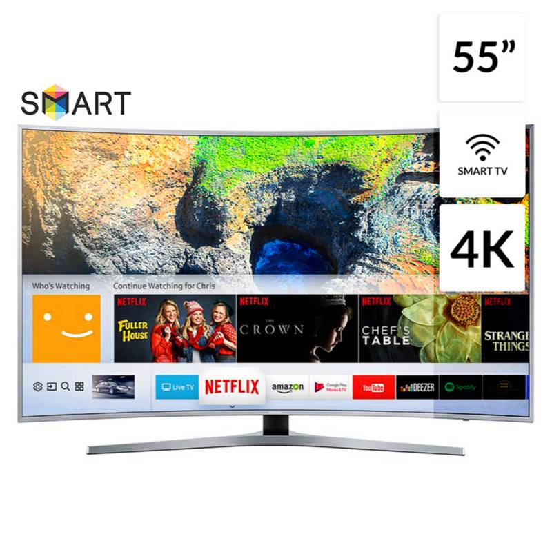 SAMSUNG - Televisor 55" 4K Ultra HD Smart TV UN55MU6500GXPE