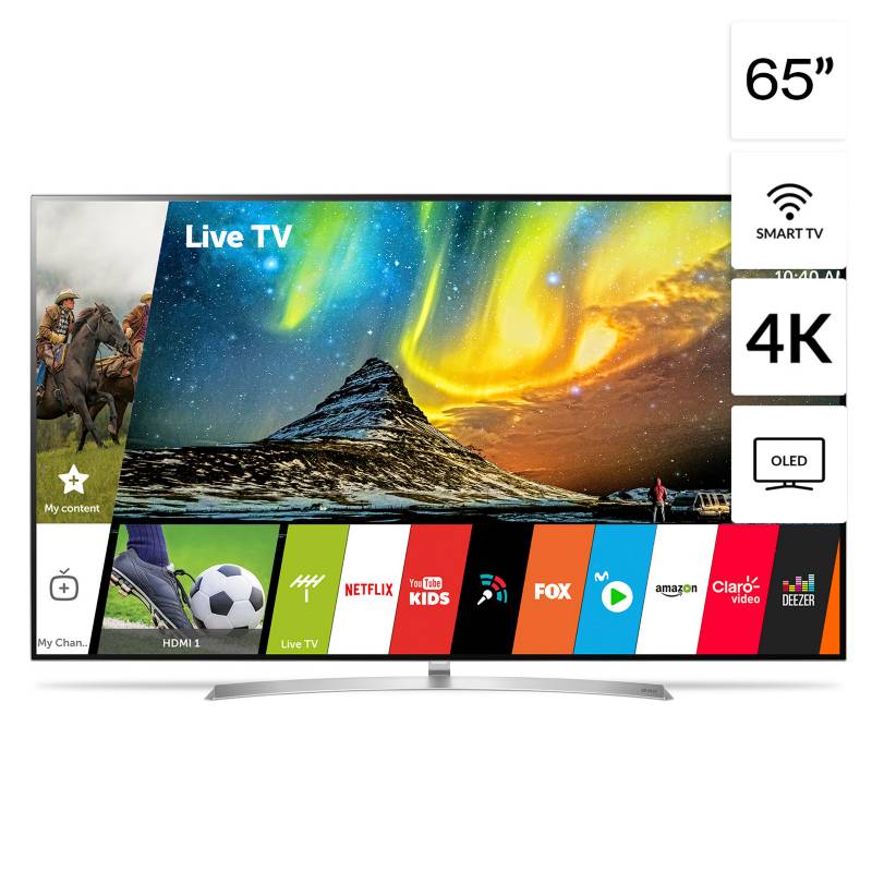 LG - Televisor 65" OLED 4K Ultra HD Smart TV OLED65B7P