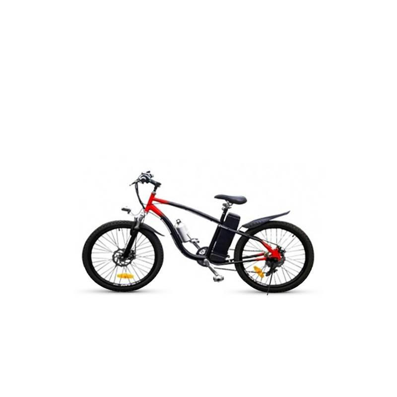 GENERICO - Bicicleta Eléctrica Montañera Aro 24" Rojo con Negro