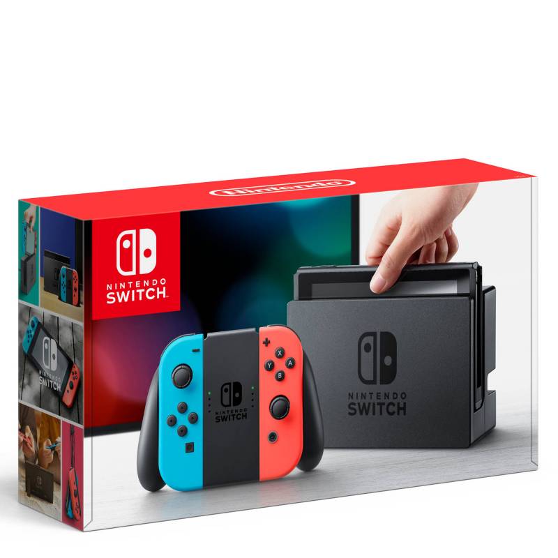 NINTENDO - Consola Nintendo Switch Neon Blue + Controles Joy-Con