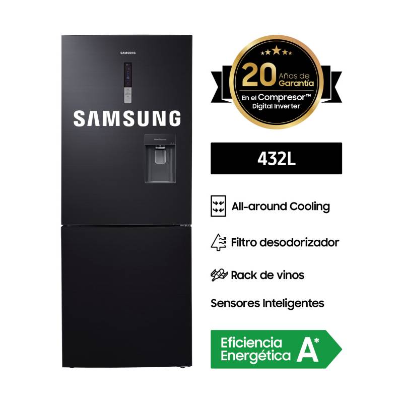 SAMSUNG - Refrigeradora BMF 432 lt RL4363SBABS/PE Inox Oscuro