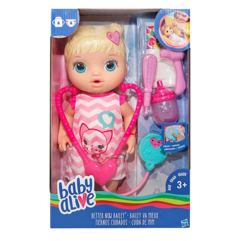 BABY ALIVE - Muñeca Bailey Tiernos Cuidados