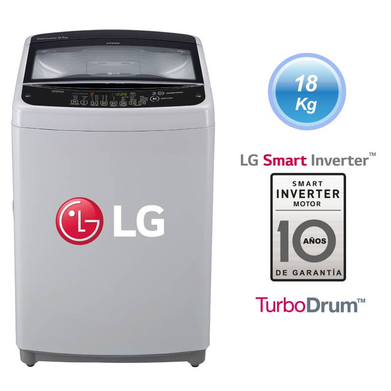 LG - LG Lavadora TS1805NS 18 Kg Silver