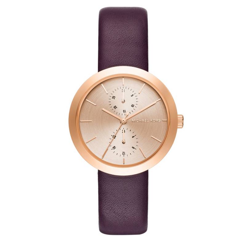 MICHAEL KORS - Reloj Mujer Cuero Púrpura 