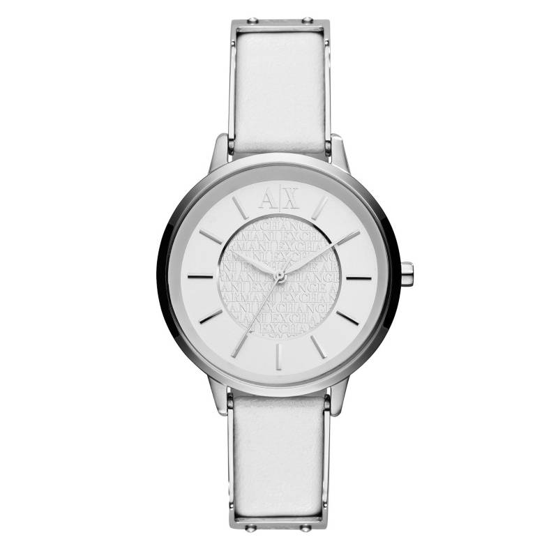 ARMANI EXCHANGE - Reloj Mujer Cuero Blanco