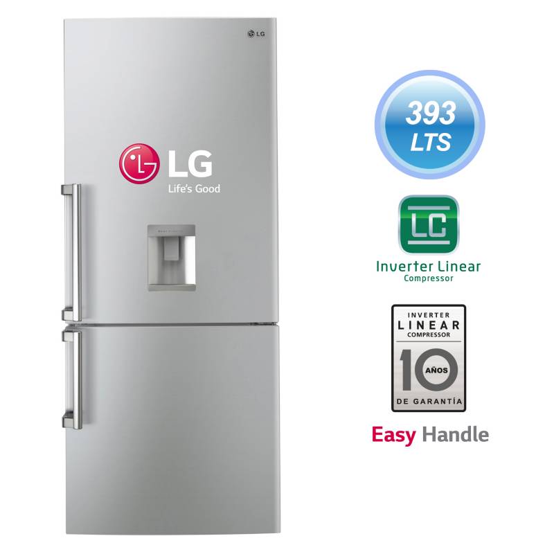 LG - Refrigeradora GB41EVN 393 Lt Silver