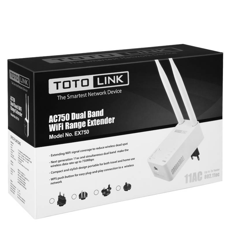 TOTOLINK - Amplificador de Señal EX750 Blanco