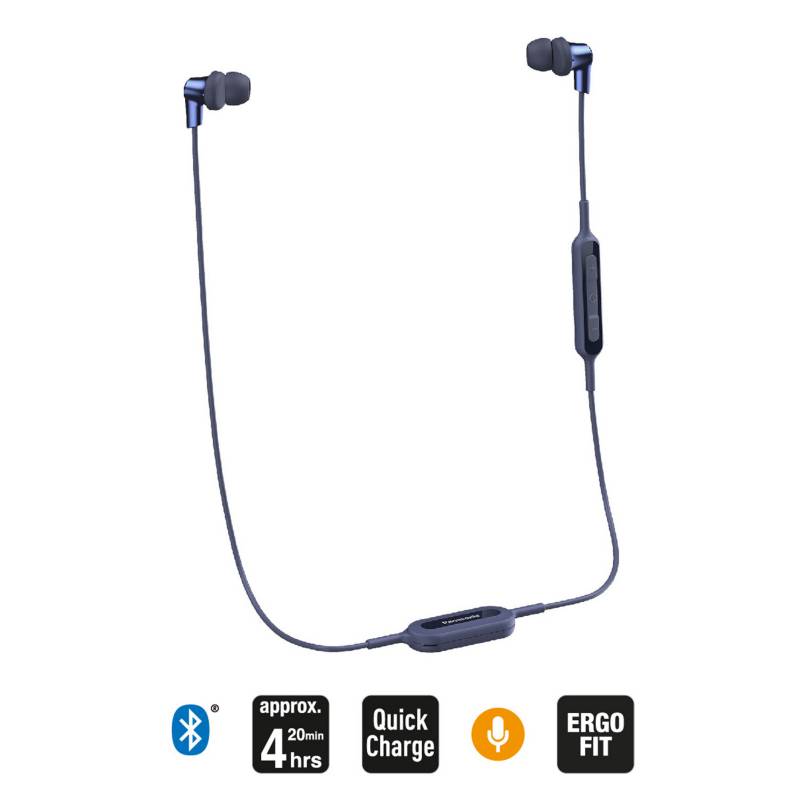 PANASONIC - Audífonos Deportivos Bluetooth NJ300 Azul