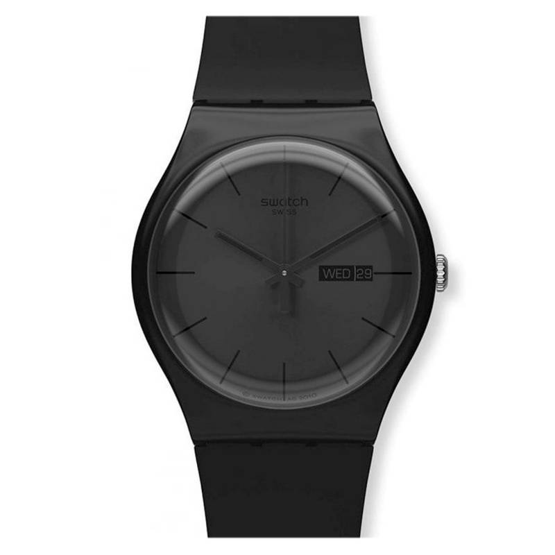 SWATCH - Reloj de Silicona Negro
