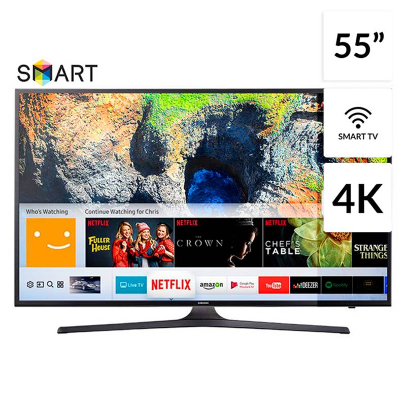 SAMSUNG - Televisor 55" 4K UHD SMART TV UN55MU6103GXPE