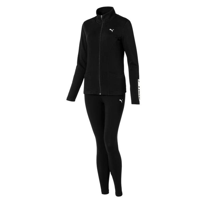 PUMA - Buzo Deportivo Graphic Legging Sweat Suit Negro