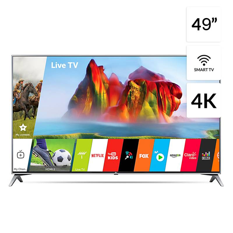 LG - Televisor 49" 4K UHD SMART TV 49UJ7500