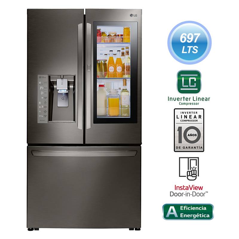 LG - Refrigerador 697 Lt  French Door GM87SXD Inox